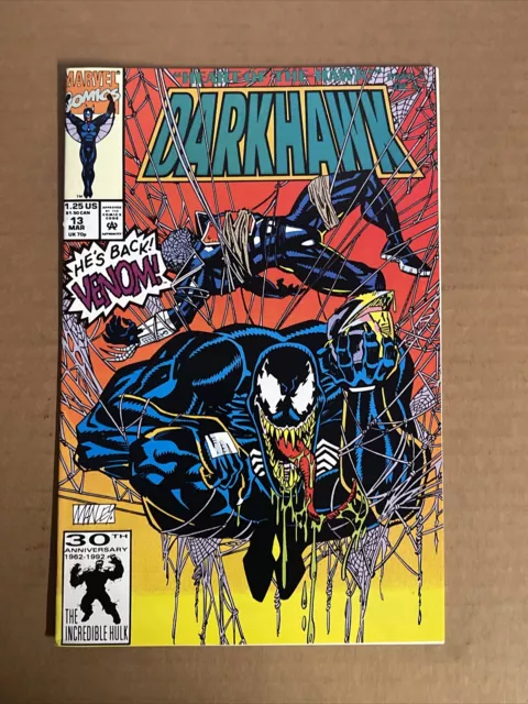 Darkhawk #13 First Print Marvel Comics (1992) Venom