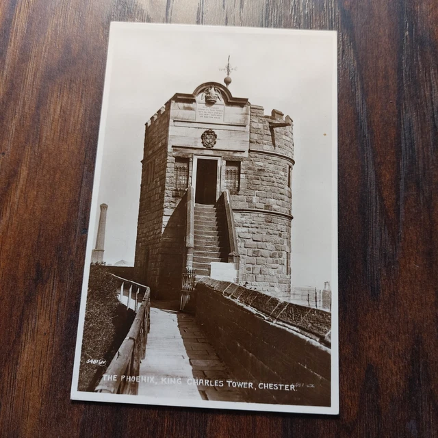 Antique Postcard The Phoenix King Charles Tower Chester RPPC Real Photo