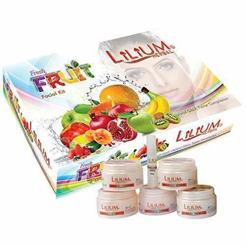 Kit facial de fruta fresca lilium herbal (80 g) envío gratuito mundial