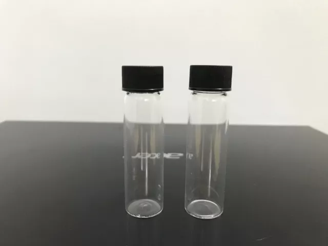 30 X 14 ml Clear Glass Vials Tube Screw Cap 73 x 21 mm