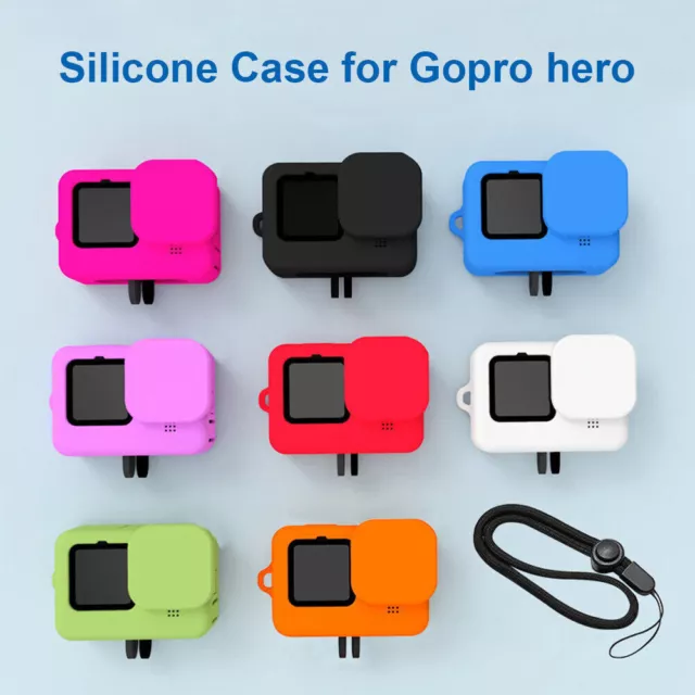 For GoPro Hero 9 10 Soft Case Housing Rubber Lens Cap Silicone Shell Protector