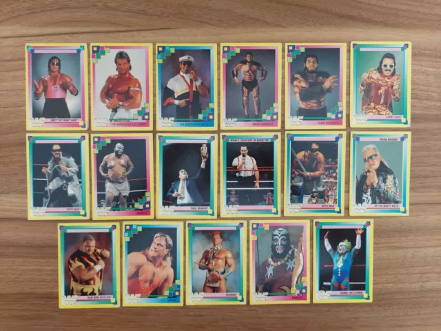 1993 Merlin 17x WWF WWE Wrestling Trading Cards Karten Sammlung Konvolut Lot Set