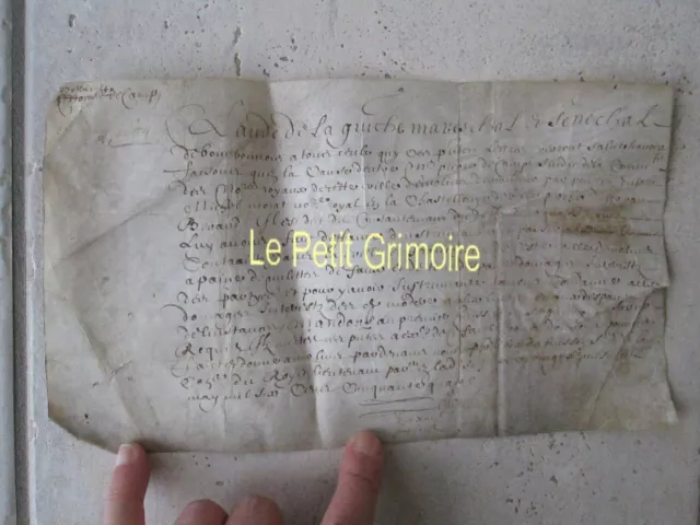 DOC MS 1654 : Claude DE LA GUICHE de Bourbonnois (Allier)