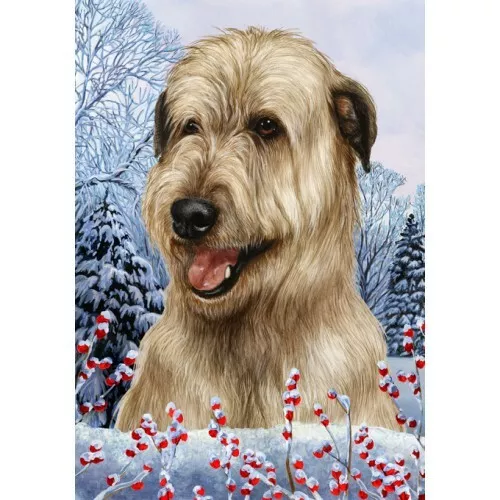 Winter Garden Flag - Wheaten Irish Wolfhound 153301
