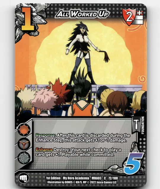 UniVersus All Worked Up My Hero Academia: Heroes Clash 1st Edition C