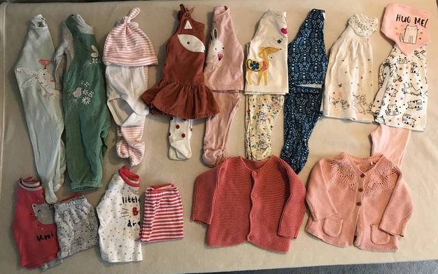 Baby Girl 3-6 Months Clothes Autumn Winter Bundle Top Leggings Cardigan Dress