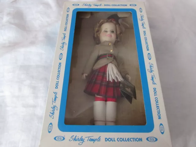 VTG vinyl 12" SHIRLEY TEMPLE DOLL Ideal NRFB Wee Willie Winkie 1098-112322