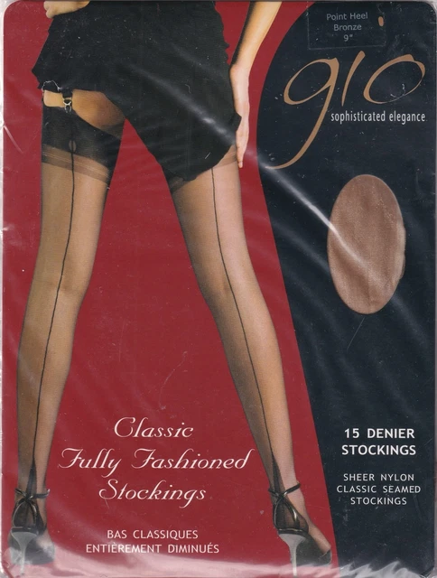 Bas Coutures Exciting Couleur Peau Bronzée - Taille 3 (9½), 15 Deniers, 100% Nylon