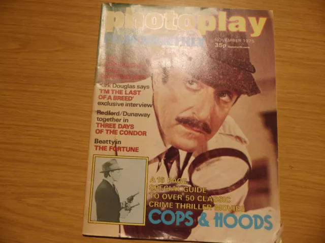 Photoplay, Film Monthly November 1975, Peter Sellers, 16 pages classic Thrillers