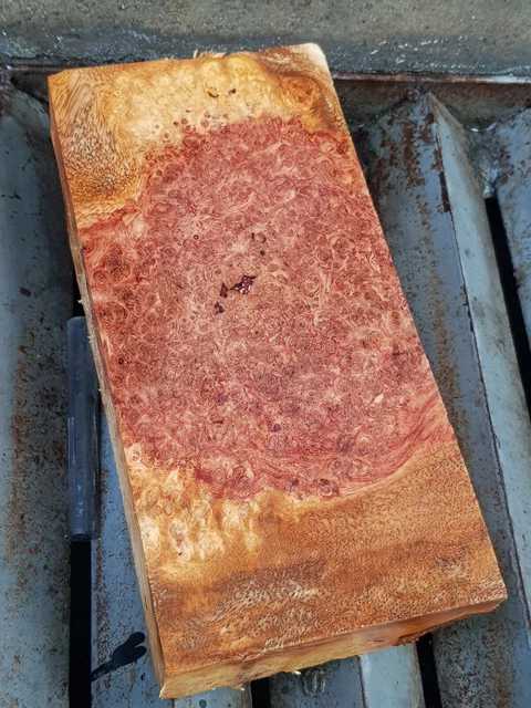 Losas madera madera madera exótica burl ambyna empuñaduras pistola espacios en blanco mango cuchillo