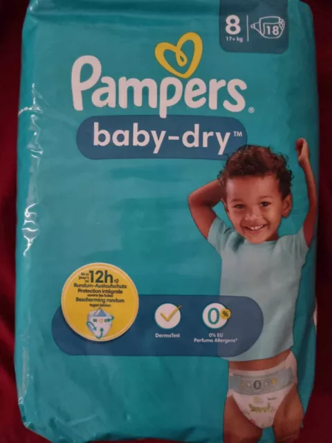 BABY-DRY NAPPY PANTS Taille 8, 22 Nappies, 19 Kg+, Essential Pack EUR 61,78  - PicClick FR