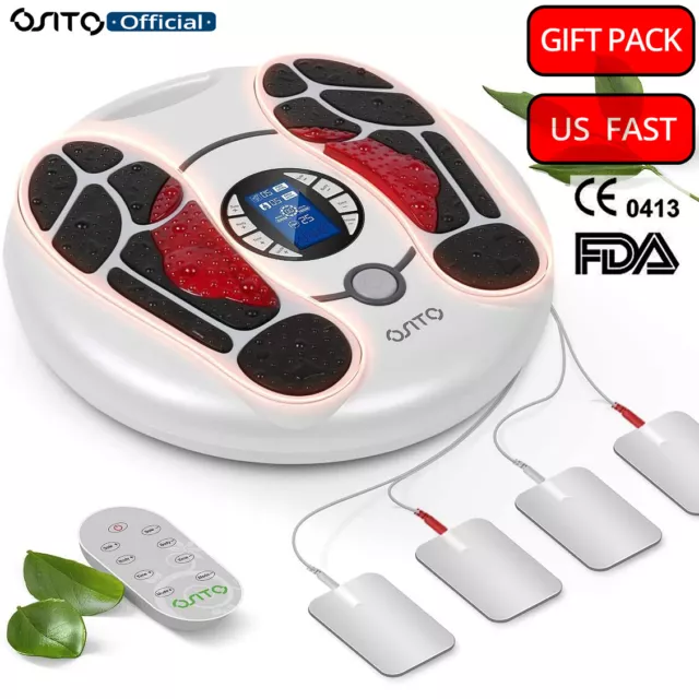 Foot Massager EMS TENS Machine Booster Foot Leg Blood Circulation Pain Relieve