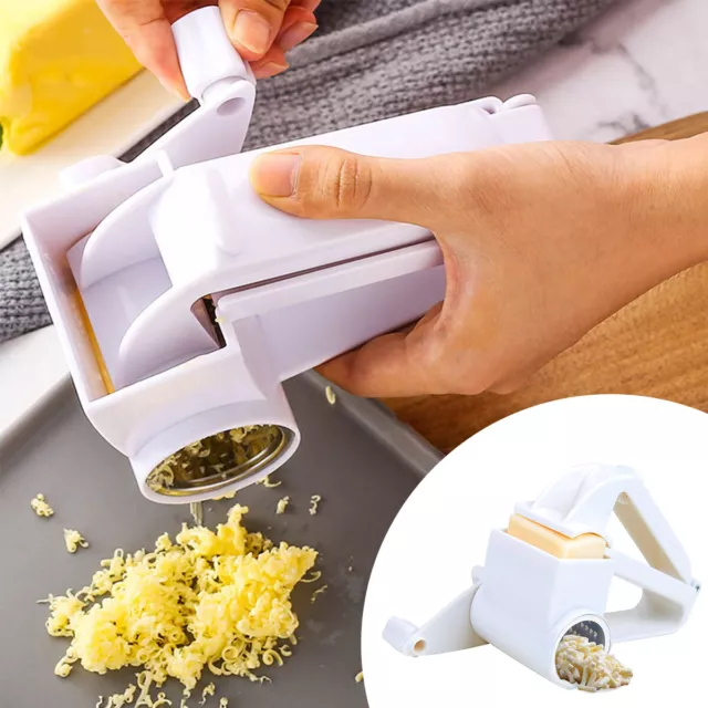 Rotary Cheese Graters Manual Handheld Cheese Cutter with Stainless Steel🚩