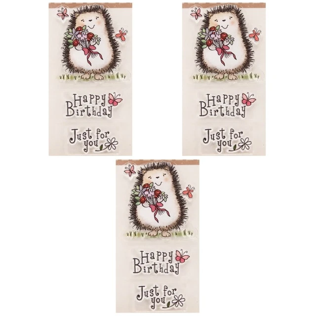 3 stücke klare stempel transparent dichtstempel für diy scrapbooking handwerk fo