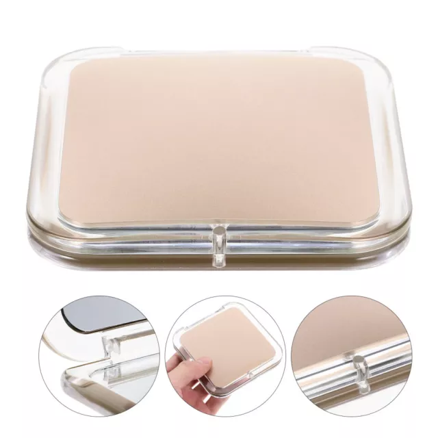 Kleiner Mini-Kompaktspiegel Klappbarer Schminkspiegel Magnifying Glass Quadrat