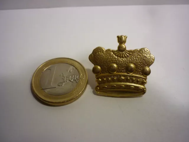 Pin's Couronne Crown Doré Gold Golden Or King Queen roi Reine -