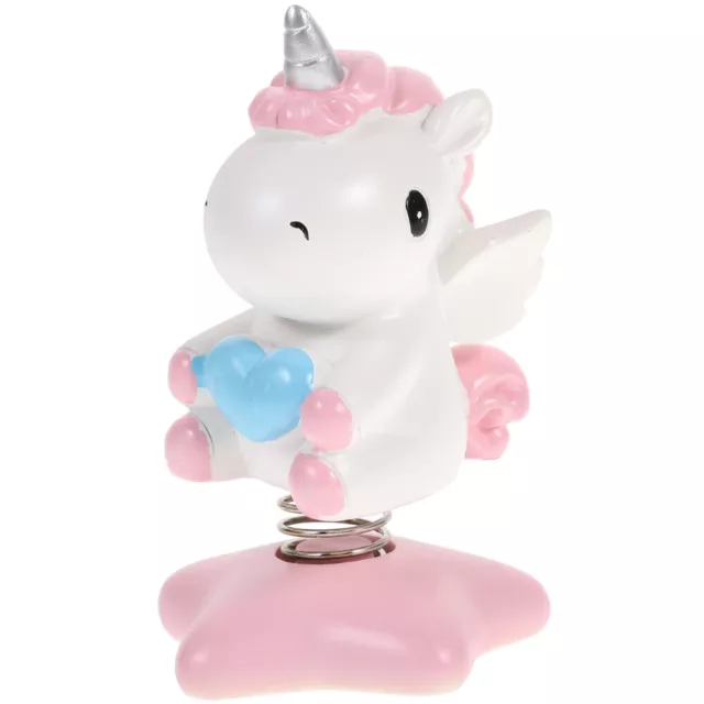 Shaking Head Ornament Unicorn Desktop Fairy Figurine Office Toy