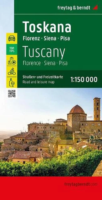 Tuscany - Florence, Siena, Pisa: Road and Leisure Map Folded Book
