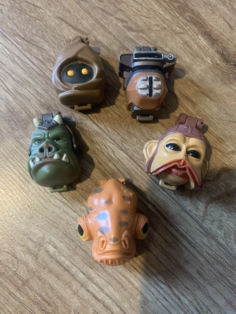 STAR WARS MICRO Machines Mini Heads Lot of 5 Transforming Playsets 1996 ...