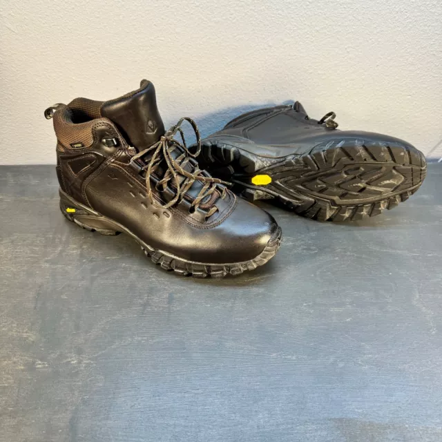 MEN'S VASQUE LEATHER Vibram Brown Hiking Boots 7414 M Size 10.5 ...