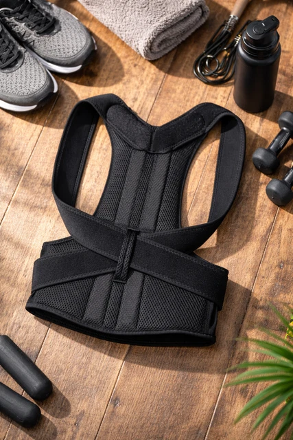 Correcteur De Posture Réglable IThrough - Noir - Pour épaules Et Dos - Taille Ajustable Unisexe