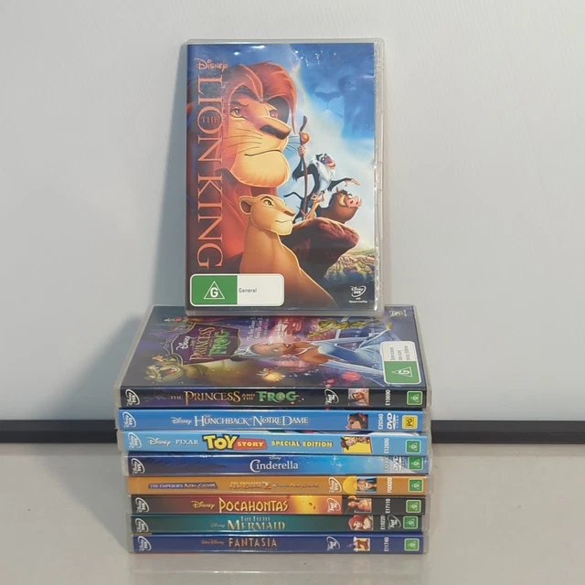 DISNEY MOVIE DVD Bundle x 9 Bundle Animated Kids Family