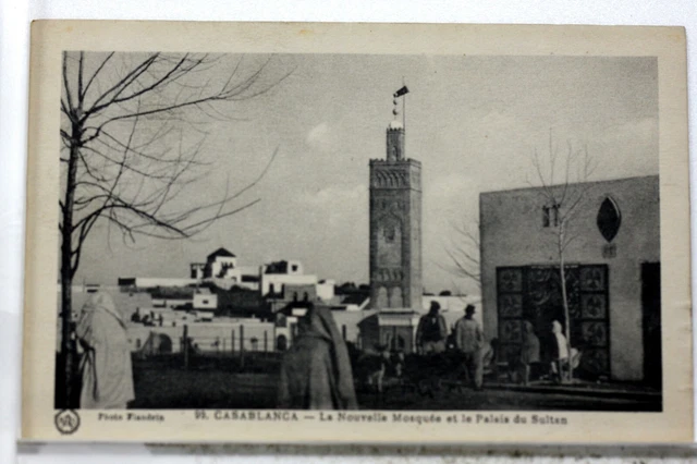 Maroc Casablanca Habbous Mosquee Et Palais Du Sultan     Cpa Postcard  8680