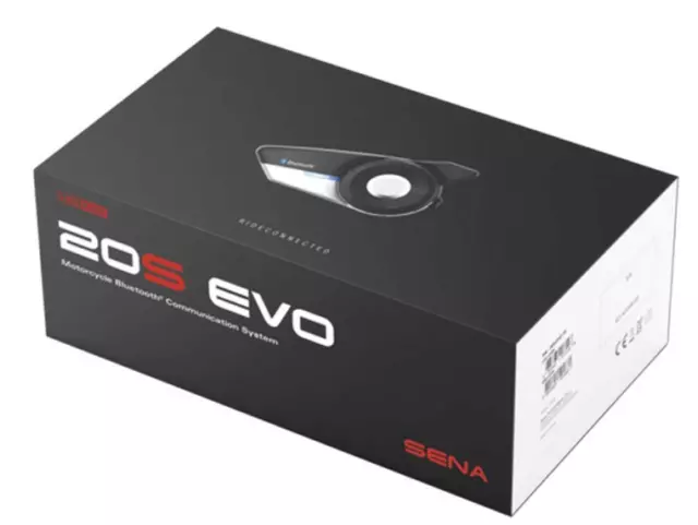 Sena 20S Evo 11 Motorcycle Bike Single Bluetooth communication System New