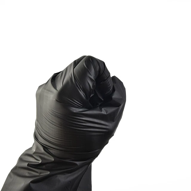 Guantes de látex nitrilo en negro para hogar y laboratorio seguros y limpios