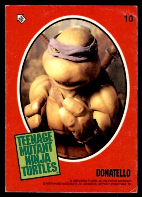 TMNT Topps Movie Stickers (1990) Donatello No. 10