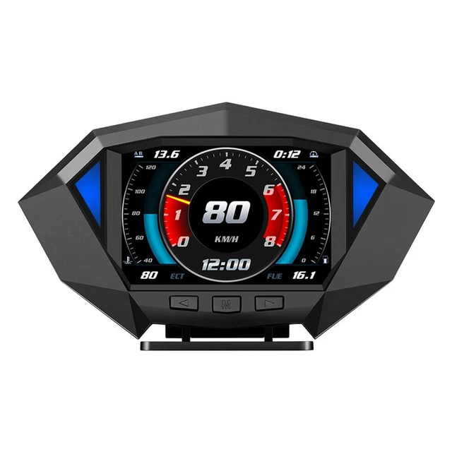 Car Head Up Display GPS Digital Speedometer Intelligent Tilt Meter Accessories