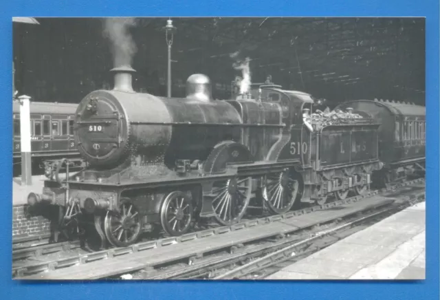 LMS 510 AT NEW STREET BIRMINGHAM 2/10/37. 9 x 14cm BLACK AND WHITE PHOTOGRAPH