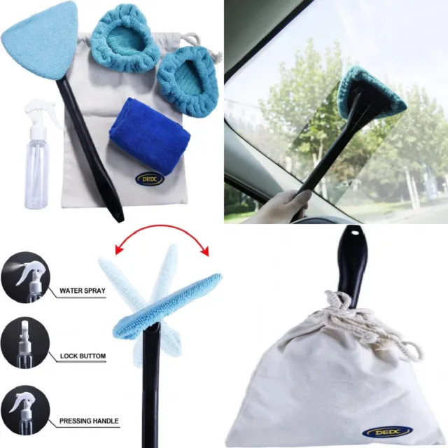 SET DI 5 detergenti per vetri auto, con 2 panni in microfibra, 1 panno  per EUR 34,12 - PicClick IT