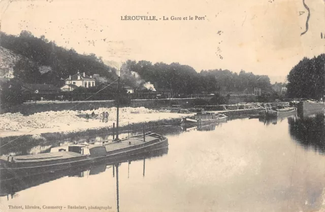 Cpa 55 Lerouville La Gare Et Le Port