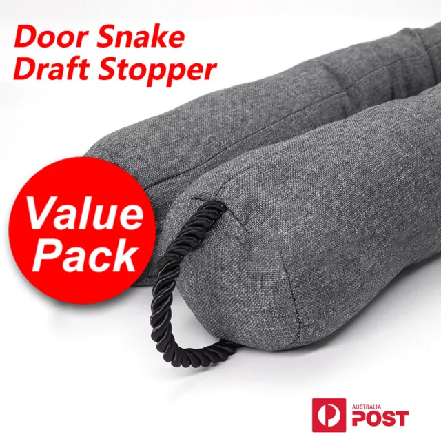 Heavy Duty Door Snake Sausage Draught Wind Door Draft Stopper Excluder Door Stop