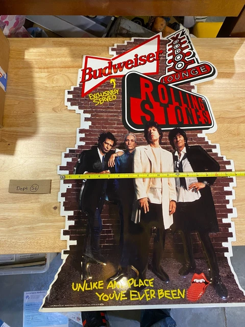 1994 Budweiser Rolling Stones voodoo lounge METAL sign Brand New Sign