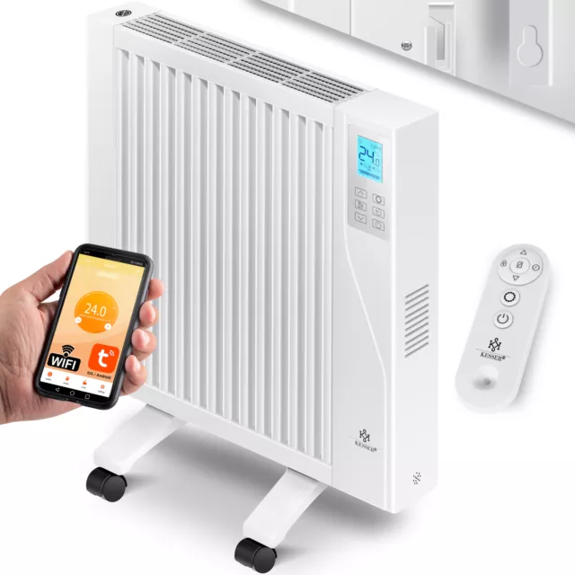 RETOURE Elektroheizkörper Infrarotheizung Mobile & Wand-Konvektor 1500W