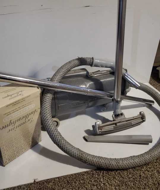 Working Vintage Electrolux Metal Model E Canister Vacuum Working Vintage Electrolux Metal Model E Canister Vacuum