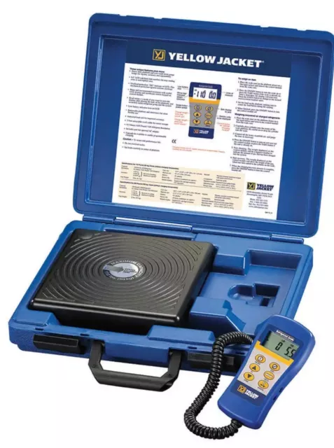 YELLOW JACKET 68812 Refrigerant Scale, Electronic, 220 lb.