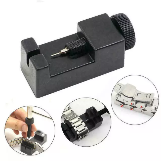 Set Adjustable Watch Band Strap Bracelet Link Pin Remover Repair Tool Kit