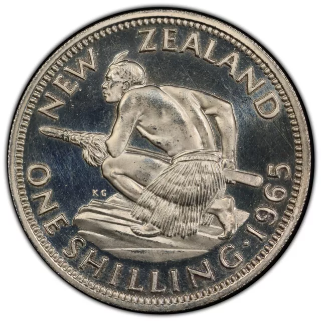 New Zealand 1965 One Shilling 1/- Elizabeth II - PCGS SP67 (46770949)