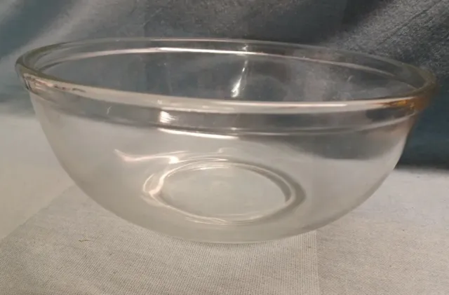 Vintage Pyrex Large Clear Glass Mixing Baking Bowl Holds 5 Pints Diameter 26.5cm