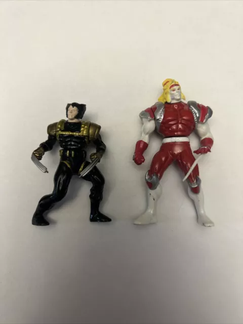 Vintage 1994 Toybiz Diecast X-Men Steel Mutants Spy Wolverine vs Omega Red Loose
