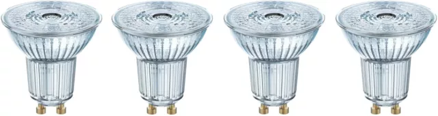4 x Bellalux GU10 LED Spot Reflektor Lampe 4,3W= 50W kaltweiß Leuchtmittel 4000K
