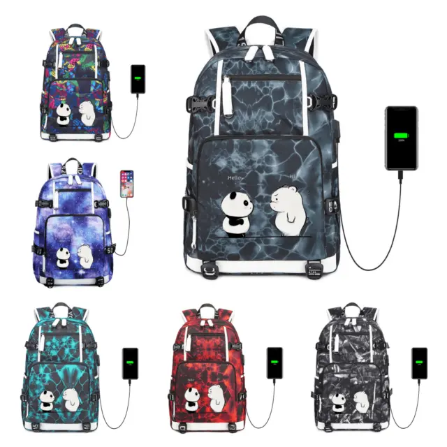 Cartoon Laptop Backpack Animation School Waterproof SchoolBag Fashion Travel Bag