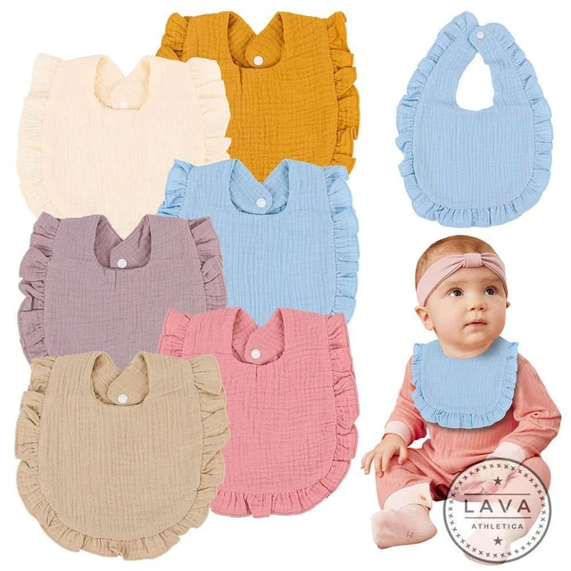 Cotton Baby Bandana Drool Bibs for Boys and Girls,Soft Bibs with Snaps Button