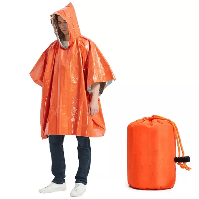 Raincoat Waterproof Poncho Reusable Adult Camping Cape Festival Rain Coat