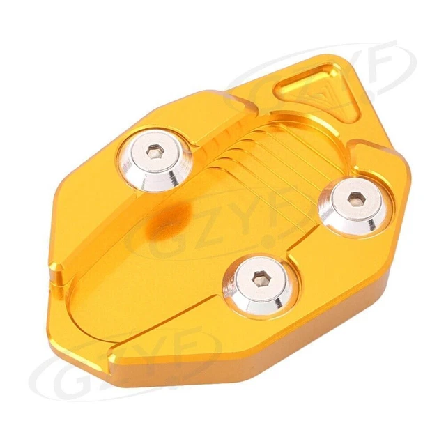 Motorcycle Dirt Bike Kickstand Side Stand Pad Fit Yamaha T-MAX 530 2012-15 GOLD