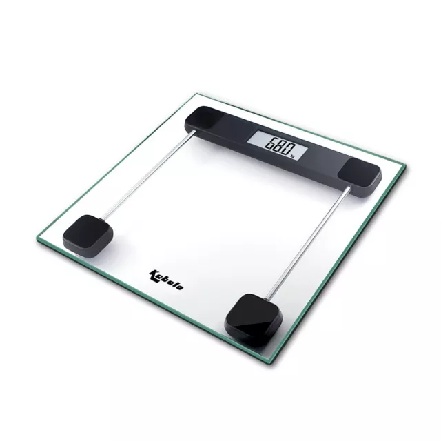 Digital Bathroom Scales 180KG Body Weight Weighing Scale LCD Electronic Clear