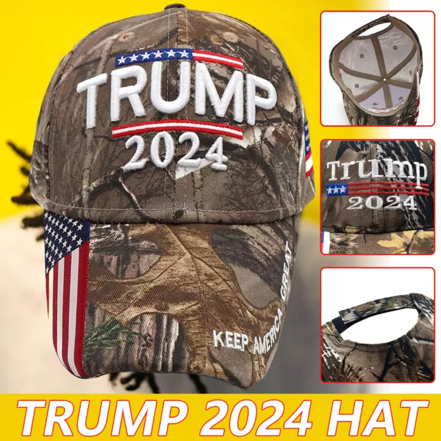 Donald Trump Hat 2024 MAGA Cap Camo USA KAG Make Keep America Great Again